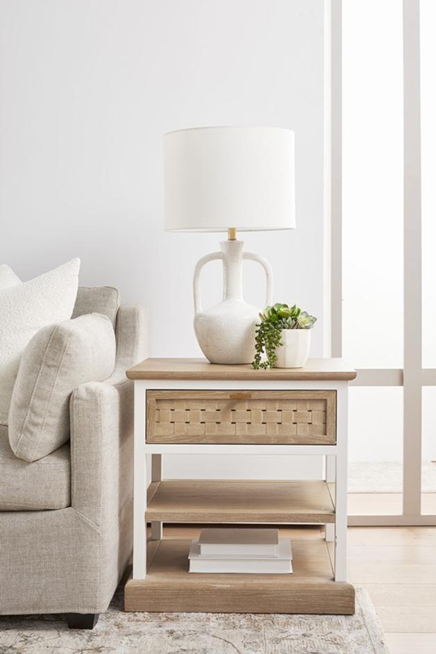 Weave 1-Drawer Side Table by Essentials For Living