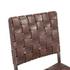 Copenhagen 17" Buffalo Leather and Iron Counter Chair, Brown by Home Trends & Design
