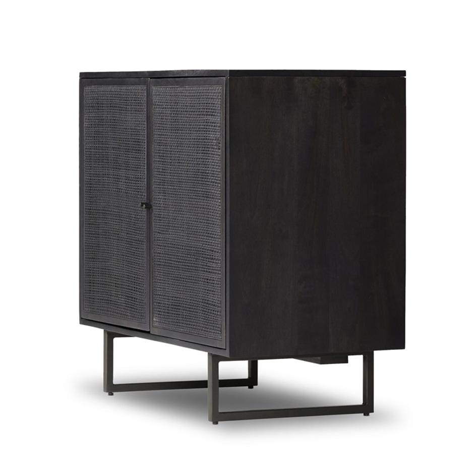 Carmel Small Cabinet - Black Wash by Four Hands
