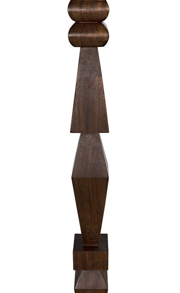 Dido Dark Walnut Floor Lamp by Noir Furniture