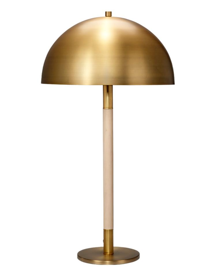 Merlin Wood and Metal Table Lamp by Jamie Young