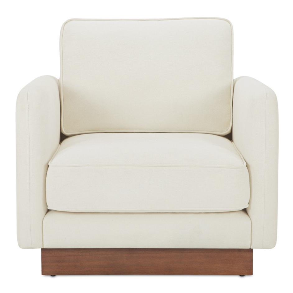 Vernon Accent Chair White by Moes Home