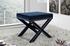 Alan Ottoman/Bench In Navy Velvet by Meridian Furniture