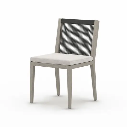 Sherwood Outdoor Dining Chair in Grey/Stone by FOUR HANDS