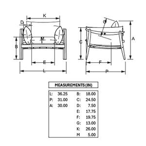 Hara Accent Chair by Urbia Imports
