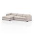Westwood 2Pc Laf Sectional In 131" In Pebble by FOUR HANDS