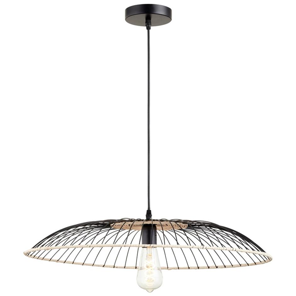 Parasol Pendant in Matte Black by Cyan Design