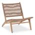Palma Outdoor Lounge Chair Warm Brown by Moes Home