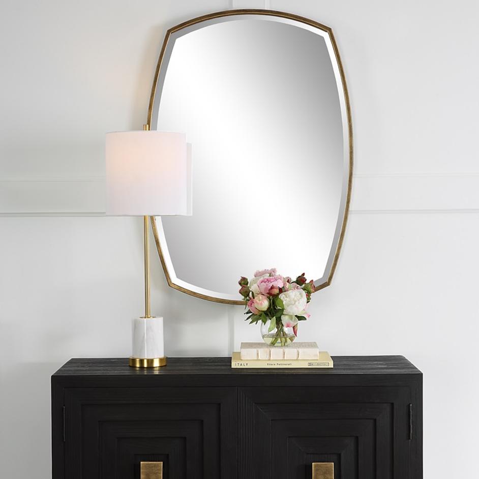 Varenna Aged Gold Vanity Mirror by Uttermost