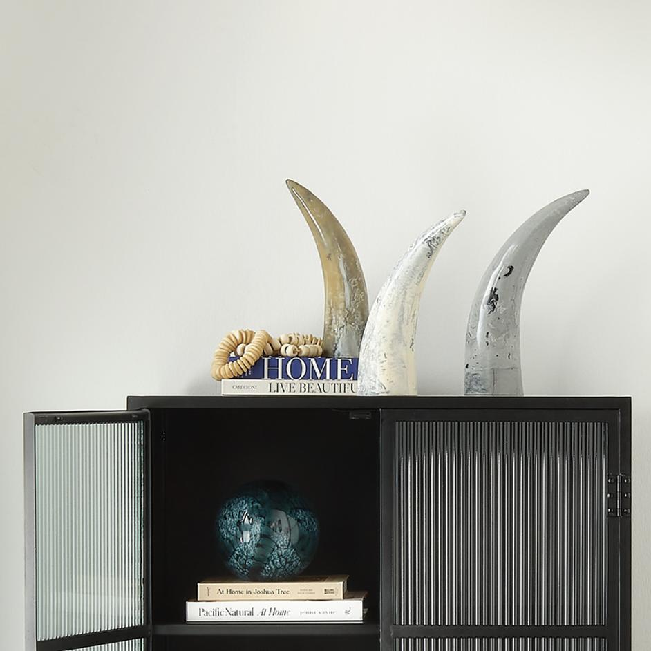  Variegated Horn Decorative Objects, Set of 3 by Jamie Young