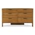 Lachlan 6 Drawer Dresser Brown by Moes Home