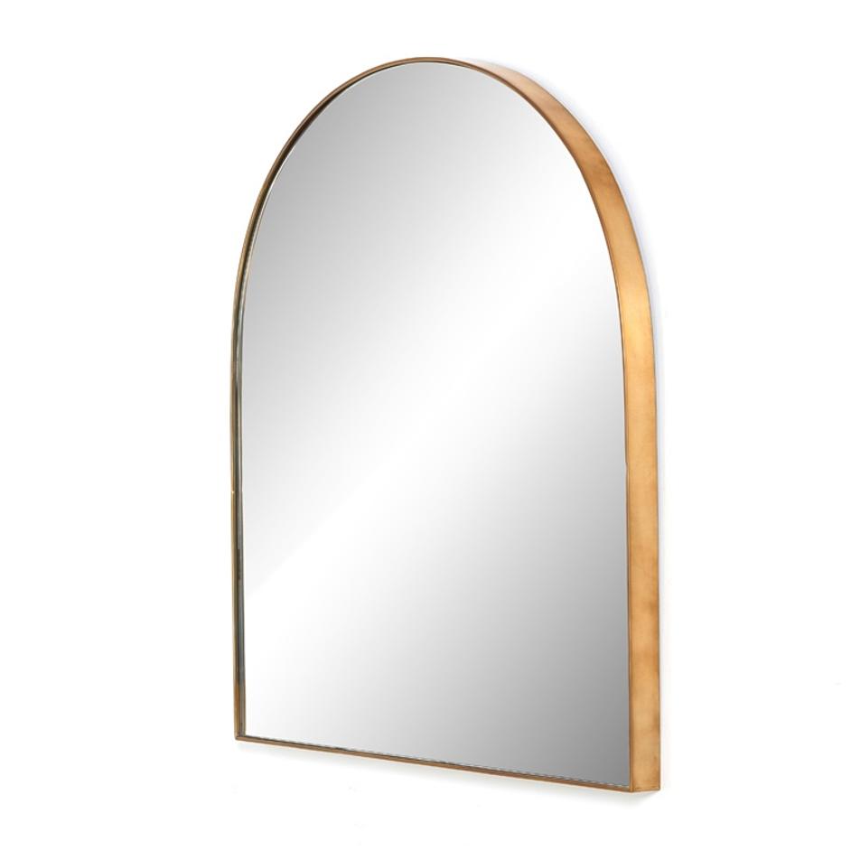 Georgina Wide Mirror In Polished Brass by FOUR HANDS
