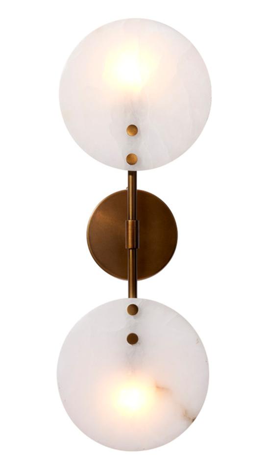 Oracle Alabaster Sconce by Jamie Young