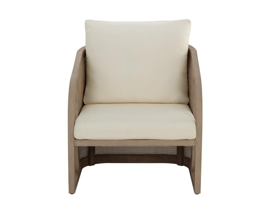 PALERMO LOUNGE CHAIR - DRIFT BROWN - STINSON CREAM by Sunpan