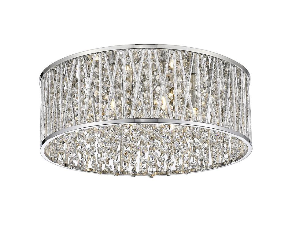 Terra 6 Light Flush Mount in Chrome Finish by Z-Lite