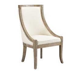 Linen Scoop Chair by Furniture Classics