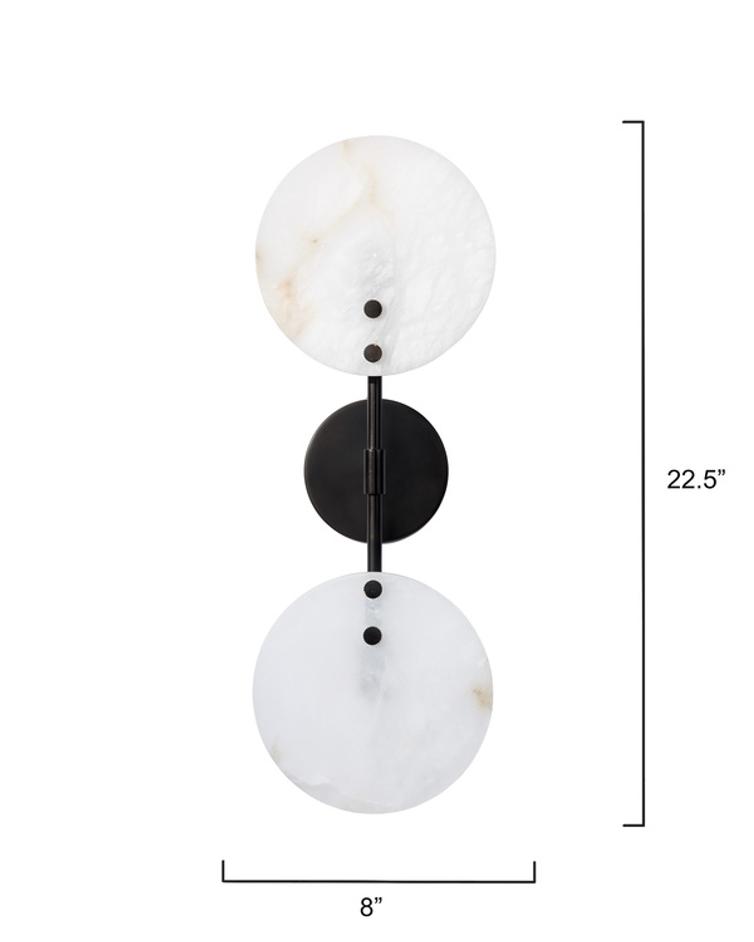 Oracle Alabaster Sconce by Jamie Young