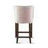 Buddy 20" Off-White Linen Counter Chair, Dark Legs by Home Trends & Design