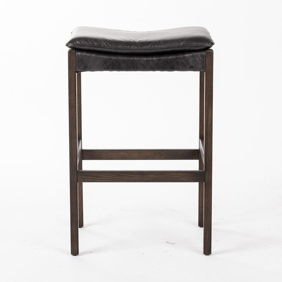 Aya Bar Stool in Sonoma Black by FOUR HANDS