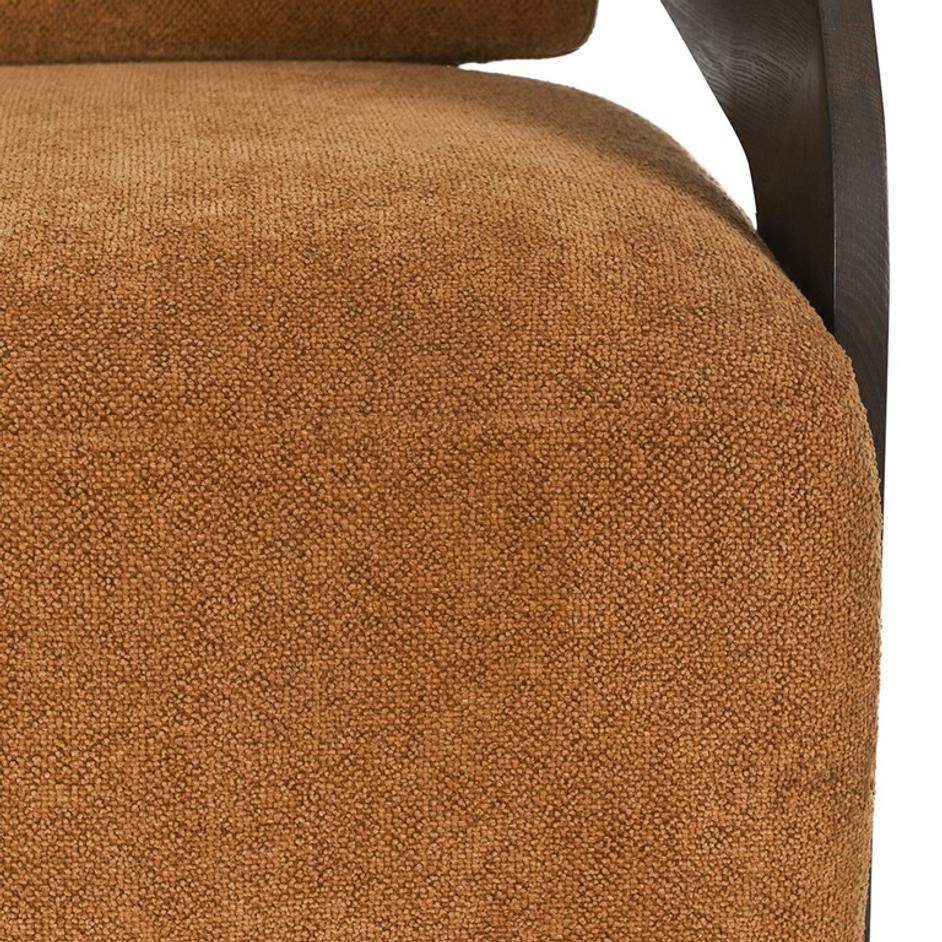 Toscana Swivel Accent Chair Amber by Classic Home