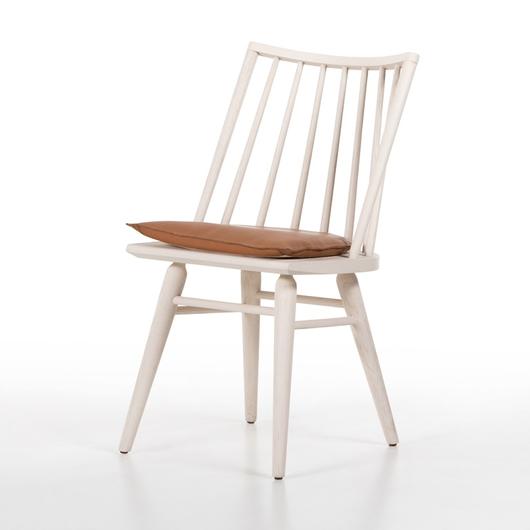 Lewis Windsor Chair W Cushion In Off White by FOUR HANDS