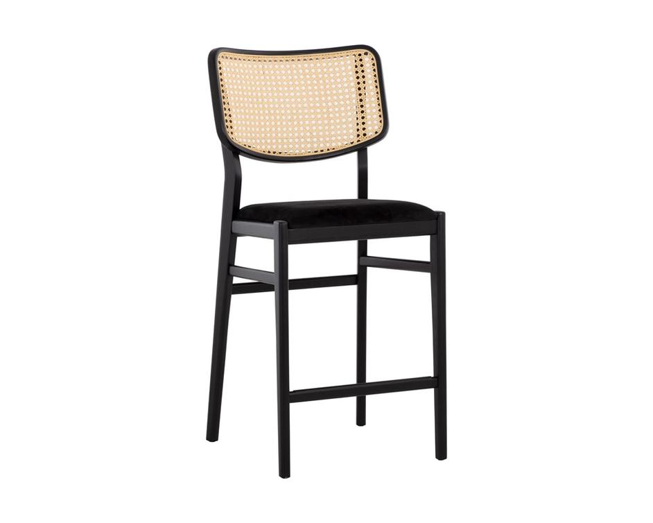 ANNEX COUNTER STOOL - ABBINGTON BLACK / NATURAL by Sunpan