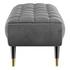 Scholar 47.5" Performance Velvet Bench In Gray by Modway Furniture