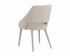GALEN DINING ARMCHAIR - LINEA LIGHT GREY LEATHER by Sunpan