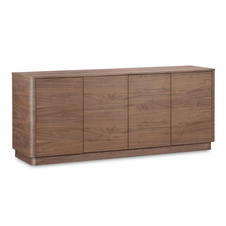 Round Off Sideboard Walnut Brown by Moes Home