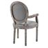 Lida Vintage French Upholstered Fabric Dining Armchair In Light Gray by Modway Furniture