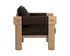 CARMICHAEL LOUNGE CHAIR - NUBUCK COCOA LEATHER by Sunpan