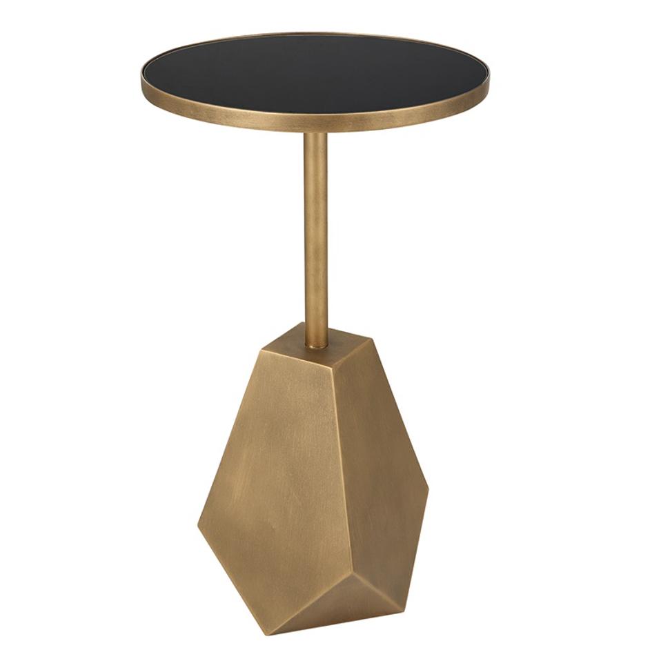 Comet Geometric Bronze Accent Table by Uttermost