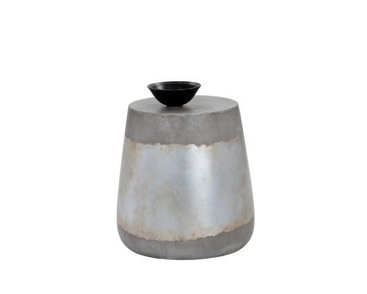 ARIES SIDE TABLE - CONCRETE - SILVER by Sunpan