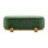 Ayleen Chenille Storage Bench, Seneca Green  by New Pacific Direct