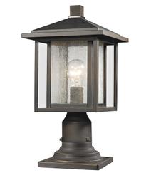 Aspen 1 Light Outdoor in Oil Rubbed Bronze Finish by Z-Lite