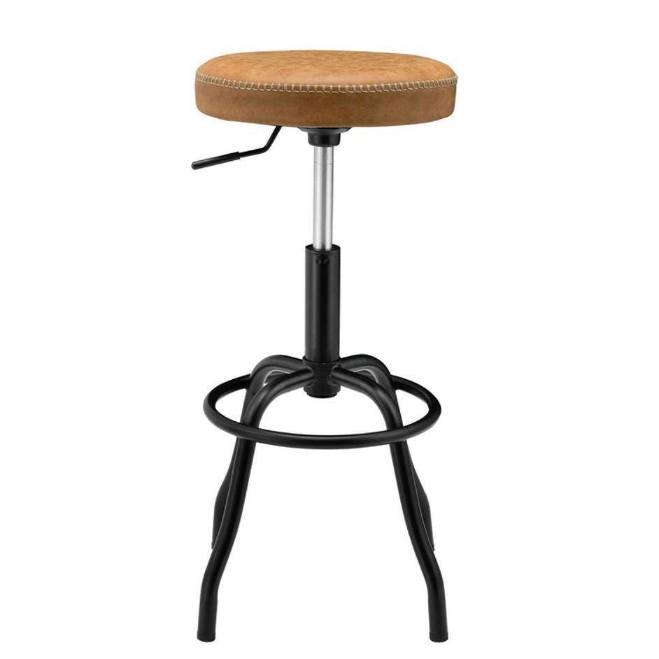 Eaton Gaslift Bar Stool In Vintage Cedar by New Pacific Direct
