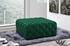 Laurie Ottoman/Bench In Green Velvet by Meridian Furniture