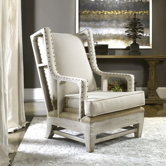 Schafer Linen Armchair by Uttermost