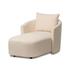 Farrah Chaise Lounge - Crypton Wayfarer Snow by Four Hands