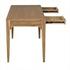 Ambrose Bleached Teak Desk with Brass Pulls and Clear Coat Finish by Noir Furniture