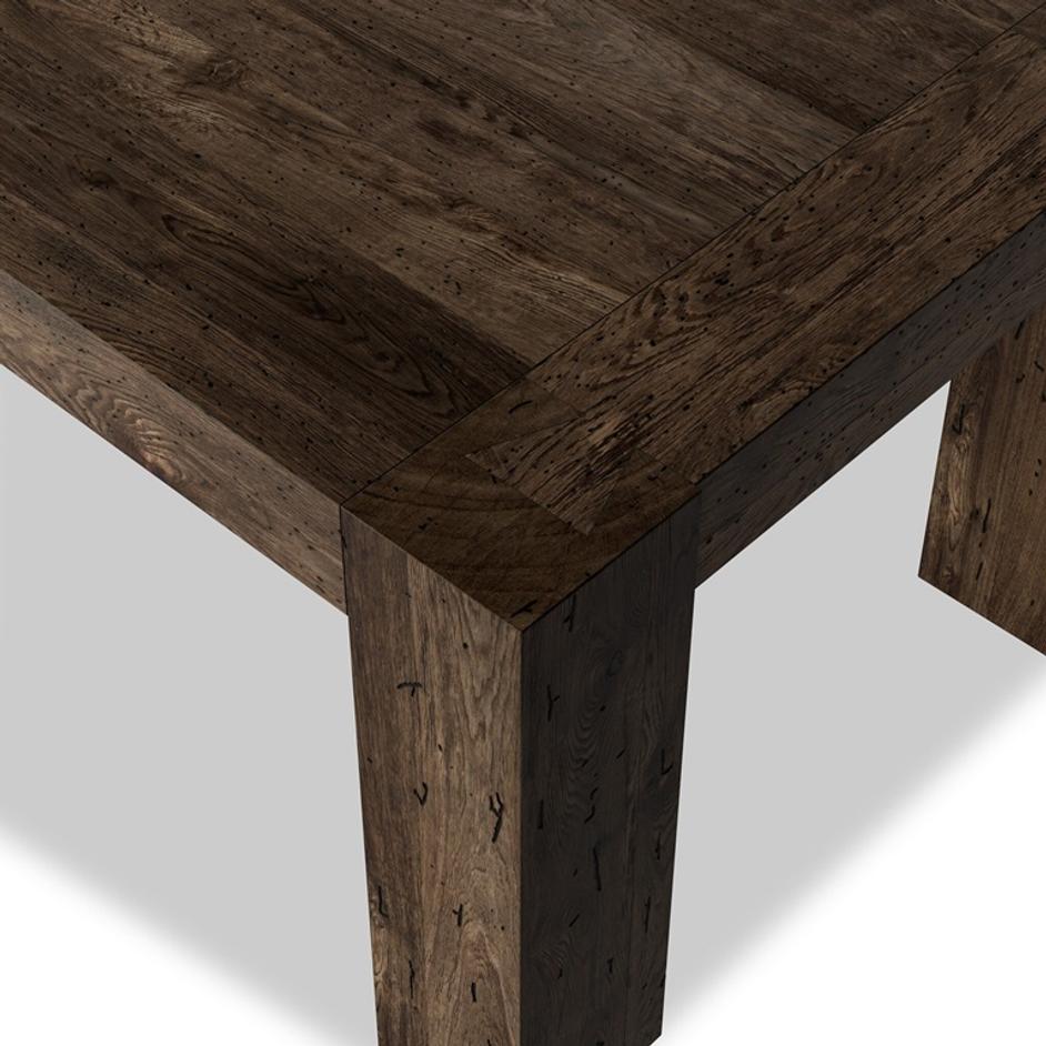 Abaso Dining Table - Ebony Rustic Wormwood Oak by Four Hands