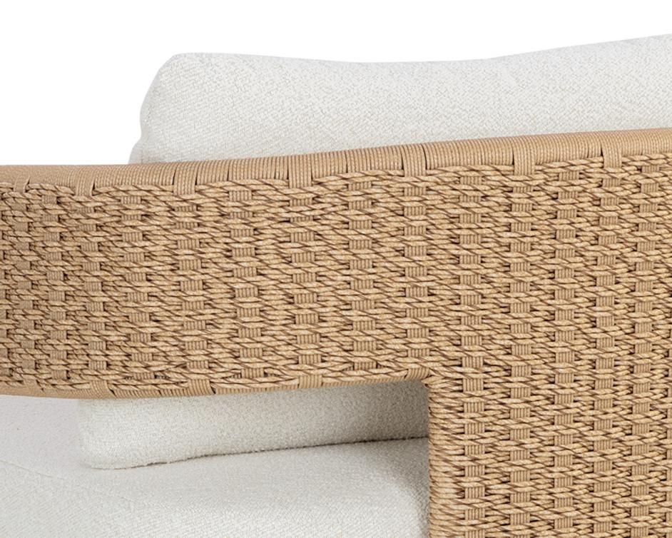 PYLOS LOUNGE CHAIR - NATURAL - LOUIS CREAM by Sunpan