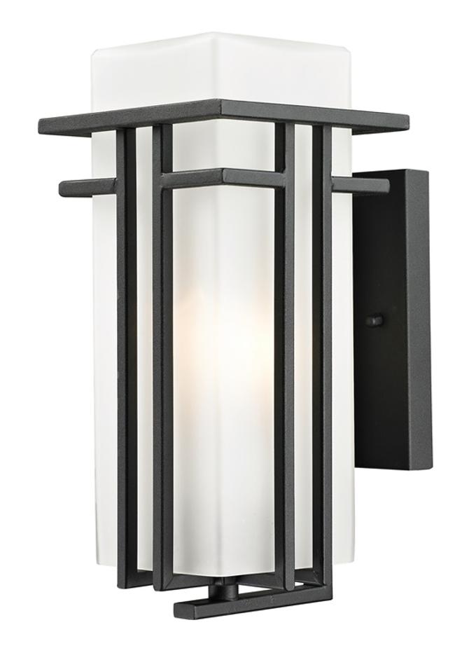 Abbey Outdoor Wall Light in Black Finish by Z-Lite