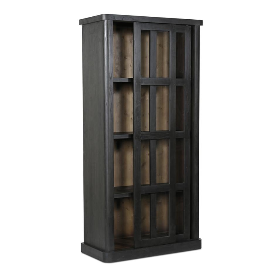 Mona Tall Cabinet Black by Moes Home