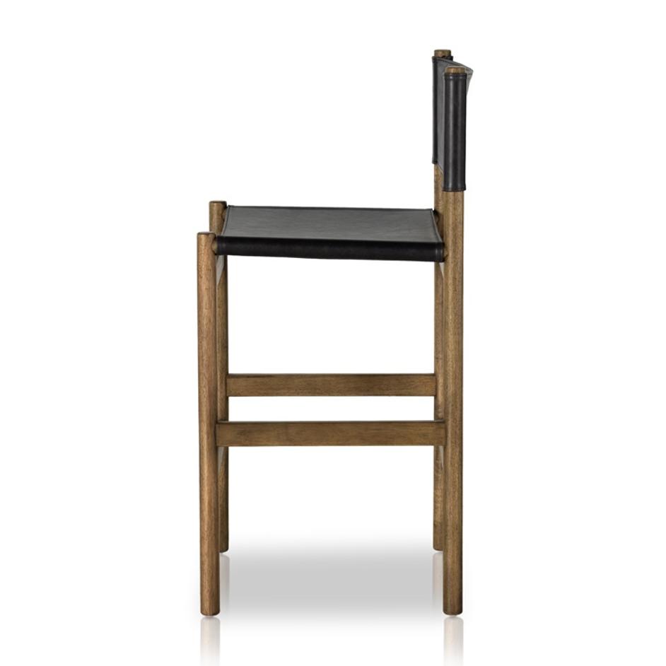 Kena Stool In Sonoma Black In Counter by FOUR HANDS