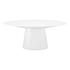 OTAGO OVAL DINING TABLE WHITE by Moes Home