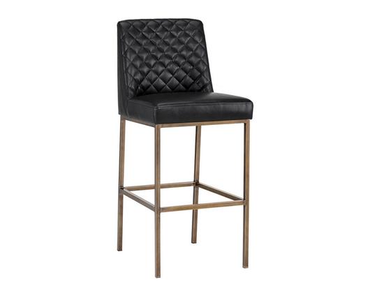 Leighland Barstool - Coal Black by Sunpan