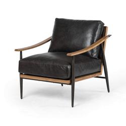 Kennedy Chair In Sonoma Black by FOUR HANDS