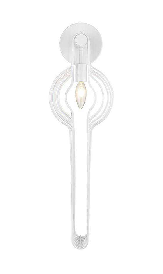 Contour 1 Light Wall Sconce in White Finish by Z-Lite