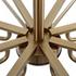Lassen 8 Light Brass Chandelier by Uttermost